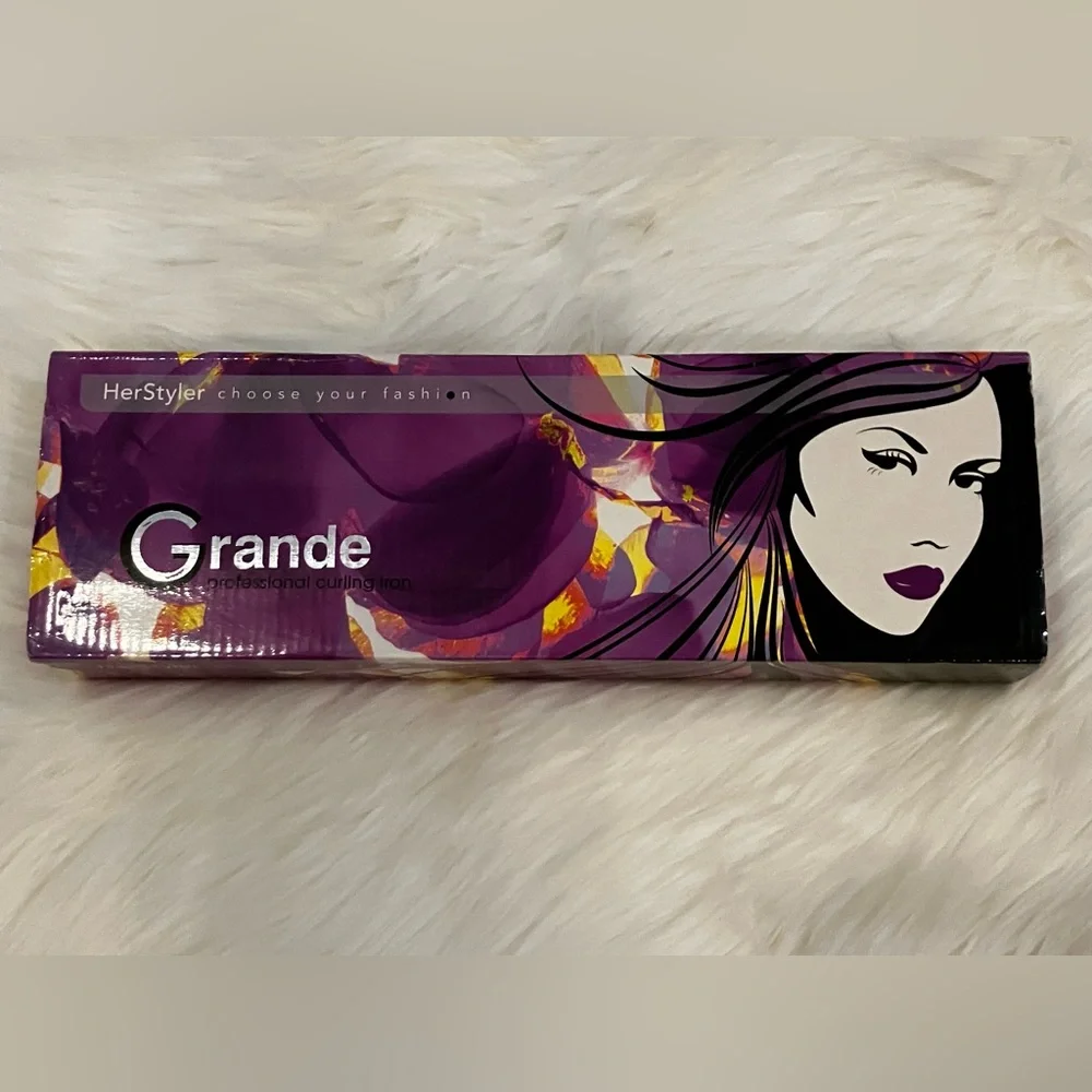 Herstyle Vibrant Purple Hair Curling Wand - Picture 3 of 7